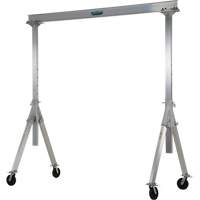 Adjustable Aluminum Gantry Crane, 8' L, 2000 lbs. (1 tons) Capacity  LW301 | TENAQUIP