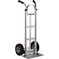 Knocked Down Hand Truck, Dual Handle, Aluminum, 48" Height, 500 lbs. Capacity MA270 | TENAQUIP