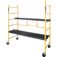 Metaltech I-IRC Mobile Work Scaffolding - Maxi Round Scaffolding, Steel Frame, 78-1/4" H