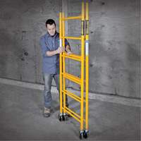 Metaltech I-IRC Mobile Work Scaffolding - Maxi Round Scaffolding, Steel Frame, 78-1/4" H