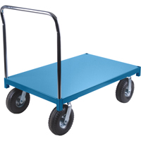 KLETON MB268 Chariot &agrave; plateforme robuste, 60" lo x 30" la x Capacit&eacute; 1200 lb, Roues en Pneumatique