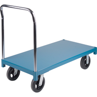 KLETON MB295 Heavy-Duty Platform Truck, 48" L x 24" W, 2000 lbs. Capacity, Rubber Casters