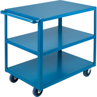 Heavy-Duty Shelf Carts, 3 Tiers, 24" W x 36" H x 36" D, 1200 lbs. Capacity MB458 | TENAQUIP