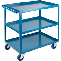 Heavy-Duty Shelf Carts, 3 Tiers, 24" W x 36" H x 36" D, 1200 lbs. Capacity MB459 | TENAQUIP