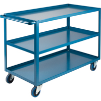 Heavy-Duty Shelf Cart, 3 Tiers, 24" W x 36" H x 51" D, 1200 lbs. Capacity MB461 | TENAQUIP