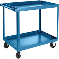 KLETON MB484 Shelf Carts , 2 Tiers, 24" W x 36" H x 48" D, 900 lbs. Capacity