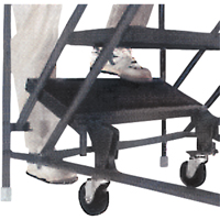 Slope Rolling Ladder, 9 Steps, Anti-Skid, 50° Incline, 90" High  MF192 | TENAQUIP