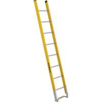 Featherlite 6108 Single Section Straight Ladder - 6100 Series, 8', Fibreglass, 375 lbs., CSA Grade 1AA