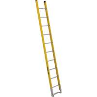 Featherlite 6110 Single Section Straight Ladder - 6100 Series, 10', Fibreglass, 375 lbs., CSA Grade 1AA