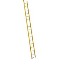 Featherlite 6116 Single Section Straight Ladder - 6100 Series, 16', Fibreglass, 375 lbs., CSA Grade 1AA
