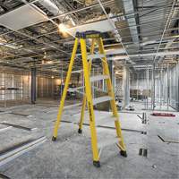 Featherlite 6906 Escabeaux industriels robustes (s&eacute;rie 6900), 6', Fibre de verre, Capacit&eacute; 300 lb, Type 1A