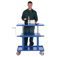 Vestil MT-2436-LP Hydraulic Lift Table, 24" L x 36" W, Steel, 2000 lbs. Capacity