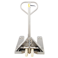 Vestil PM5-2748-SFF Pallet Truck, Stainless Steel, 48" L x 27" W, 5500 lbs. Capacity