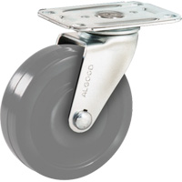 Algood S1043-A28D-UG Roulette &agrave; usage l&eacute;ger, Pivotant, 4" (101,6 mm), Ur&eacute;thane, 150 lb (68 kg)