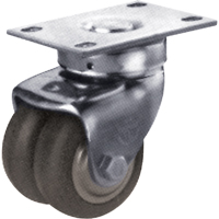 Darcor 16-32.5-XSR Roulette &agrave; usage g&eacute;n&eacute;ral, Pivotant, 2-1/2" (63,5 mm), N&eacute;opr&egrave;ne, 300 lb (136 kg)