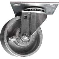 Algood S5443-A38F-SS-RB Heavy-Duty Caster, Swivel, 4" (101.6 mm), Steel, 600 lbs. (272 kg.)