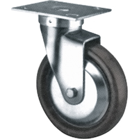 Darcor 31-75-PSE Roulette &agrave; usage moyen/robuste, Pivotant, 5" (127 mm), Elastom&egrave;re dur, 600 lb (272 kg)