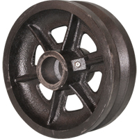 Algood RE6553-A38H-VG-RB Heavy-Duty EMaxx Kingpin Caster, Rigid, 5" (127 mm), Cast Iron, 1200 lbs. (544.3 kg.)