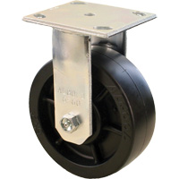 Algood RE6563-A38H-ALT-RB Roulettes robustes EMaxx &agrave; cheville, Fixe, 6" (152,4 mm), Plastique/nylon, 1150 lb (521 kg)