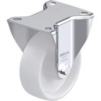 Blickle B-PO 100R White Caster, Rigid, 4" (101.6 mm), Polyamide, 275 lbs. (125 kg.)