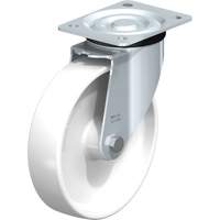 Blickle L-PO 200R Roulette blanche, Pivotant, 8" (203,2 mm), Polyamide, 440 lb (199,58 kg)