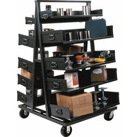 Valleycraft F81815A2 Chariots Adjust-A-Tray, 40" x 38" x 64", Capacit&eacute; 2500 lb