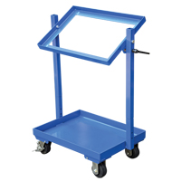 Stock Cart, Steel, 30-11/16" W x 19-1/4" D, 2 Shelves, 200 lbs. Capacity  MH045 | TENAQUIP