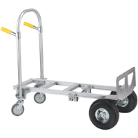 Wesco 220000 Spartan Jr. Economy Convertible Truck, Aluminum, 1000 lbs. Capacity