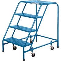 KLETON MH279 Escabeau roulant CSA, 4 marches, Largeur de la marche 22", Hauteur de la plateforme 37", Acier
