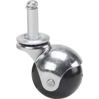 Faultless 48406 Zinc Plated Caster, Swivel with Brake, 2" (50.8mm) Dia., 200 lbs. (91 kg.) Capacity