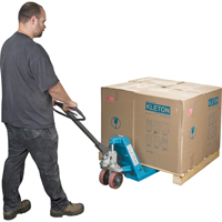 Heavy-Duty Hydraulic Pallet Truck, Steel, 36" L x 20-1/2" W, 6600 lbs. Capacity MJ490 | TENAQUIP