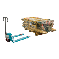 KLETON MJ507 Heavy Duty Knocked Down Manual Pallet Trucks, Steel, 48" L x 27" W, 6600 lbs. Capacity