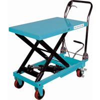 KLETON MJ521 Heavy-Duty Hydraulic Scissor Lift Table, 32" L x 19-3/4" W, Steel, 1100 lbs. Capacity