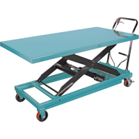 KLETON MJ522 Heavy-Duty Hydraulic Scissor Lift Table, 63" L x 31-7/8" W, Steel, 1100 lbs. Capacity