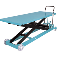 KLETON MJ525 Heavy-Duty Hydraulic Scissor Lift Table, 80-1/8" L x 29-1/2" W, Steel, 2200 lbs. Capacity
