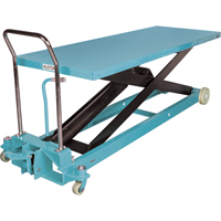 Heavy-Duty Hydraulic Scissor Lift Table, 80-1/8" L x 29-1/2" W, Steel, 2200 lbs. Capacity MJ525 | TENAQUIP