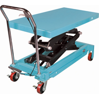 KLETON MJ526 Table &eacute;l&eacute;vatrice robuste &agrave; ciseaux hydraulique, 48" lo x 24" la, Acier, Capacit&eacute; 1545 lb