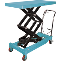 KLETON MJ526 Table &eacute;l&eacute;vatrice robuste &agrave; ciseaux hydraulique, 48" lo x 24" la, Acier, Capacit&eacute; 1545 lb