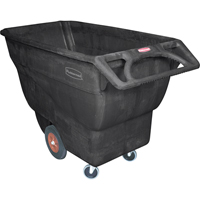 Rubbermaid FG101300BLA Chariot basculeur en acier, Mousse structur&eacute;e, 3/4 vg³, Capacit&eacute; de charge de 1000 lb