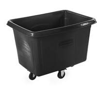 Rubbermaid FG461400BLA Bulk Cube Truck, Polyethylene, 44-1/16" L x 31" W x 32-1/2" H, 14 cu.ft. Volume, 500 lbs. Capacity