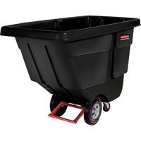 Rubbermaid FG130400BLA Chariot basculeur en acier, Poly&eacute;thyl&egrave;ne, 1/2 vg³, Capacit&eacute; de charge de 450 lb