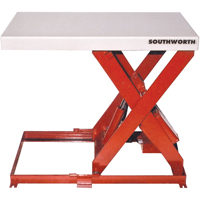 Southworth 4429934 Scissor Lift Table, Steel, 36" L x 20" W, 550 lbs. Capacity