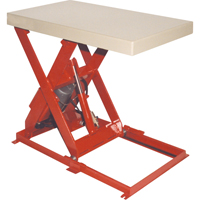 Southworth 4429935 Table &eacute;l&eacute;vatrice &agrave; ciseaux, Acier, 36" lo x 20" la, Capacit&eacute; 1100 lb