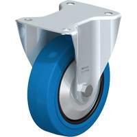 Blickle B-POEV 160R-SB-FA Roulette &eacute;lastique bleue, Fixe, 6" (152,4 mm), Caoutchouc, 770 lb (349 kg)
