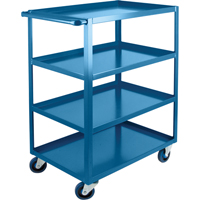 KLETON ML094 Heavy-Duty Shelf Carts, 4 Tiers, 24" W x 48" H x 51" D, 1200 lbs. Capacity
