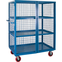 Wire Mesh Truck, 3 Tiers, 51" L x 32" W x 62.5" H, 2400 lbs. Cap. ML259 | TENAQUIP