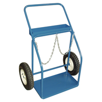 KLETON ML413 Chariots pour bouteilles de gaz, Roues Pneumatique, Base de 25" la x 13" lo, 400 lb