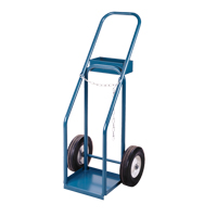 KLETON ML414 Chariots pour bouteilles de gaz, Roues Semi-pneumatique, Base de 12" la x 10" lo, 400 lb