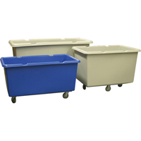 Techstar Plastics Inc 160B-C Starcart Heavy-Duty Oversized Box Truck, Polyethylene, 59" L x 35" W x 32" H, 22 cu. ft. Volume, 800 lbs. Capacity