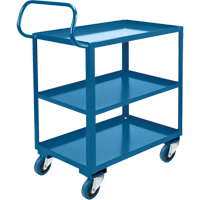 Ergonomic Shelf Truck, 800 lbs. Capacity, Steel, 26" W x 37" H x 38" D, Lip Up MN055 | TENAQUIP